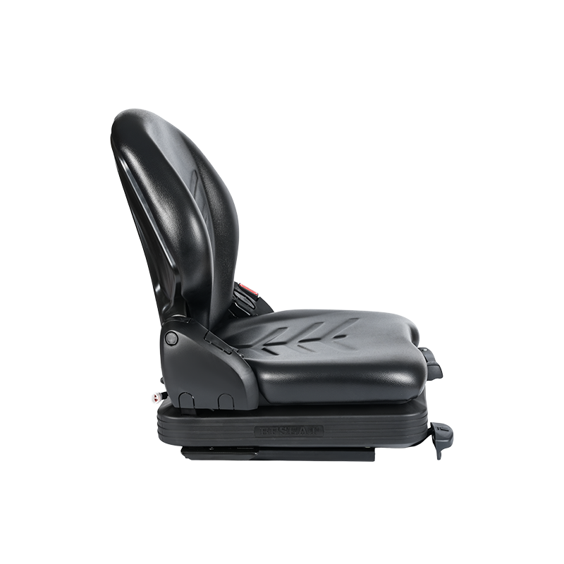 BF16 ロープロファイル ビニール交換用メカニカル サスペンション シート、マテリアル ハンドリング フォークリフト機器用 - ブラック、EN13490 IT1+IT2