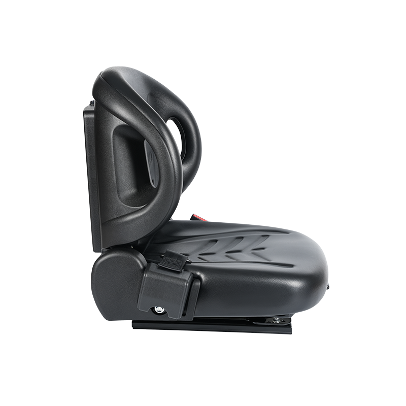 BF2-2 Universa 電動スタッカー オペレーターシート - 防水ブラックコーティングされた 4 ウェイストレッチ布 PVC OPS センサースイッチ & 調節可能なバックレスト付き Hangcha、トヨタと互換性あり