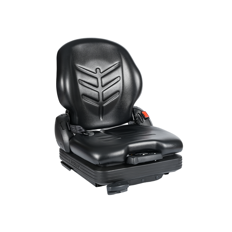 BF16 ロープロファイル ビニール交換用メカニカル サスペンション シート、マテリアル ハンドリング フォークリフト機器用 - ブラック、EN13490 IT1+IT2